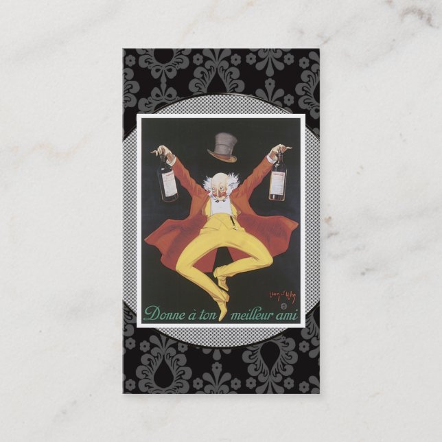 Vintage Liquor Business Card (Front)