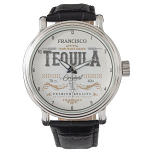 Vintage Liquor Personalized Mexican Tequila Bar Watch