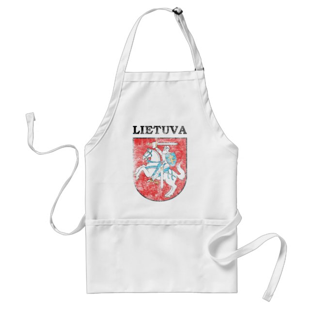 Vintage Lithuania Adult Apron (Front)