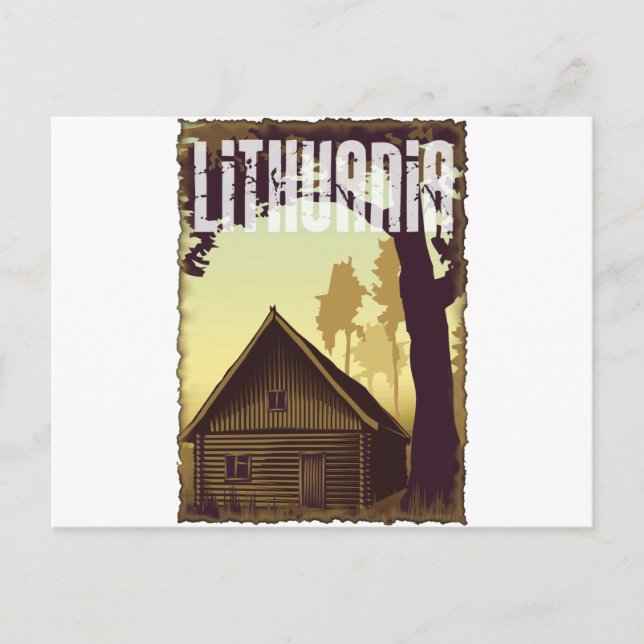 Vintage Lithuania Postcard (Front)