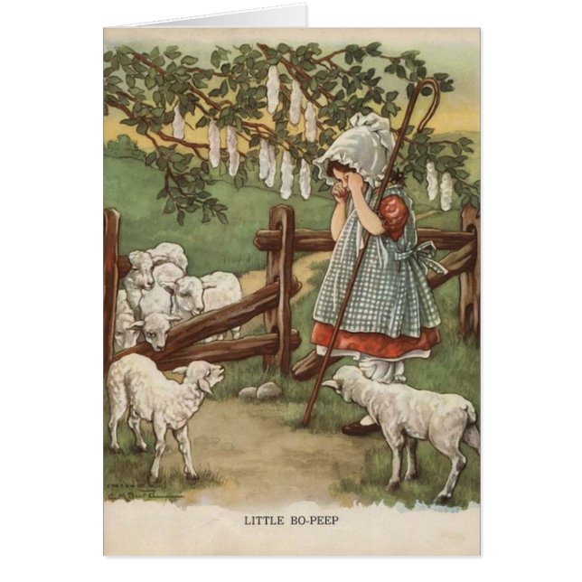 Vintage Little Bo Peep, Cards (Front)