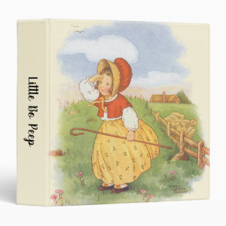 Vintage Little Bo Peep Mother Goose Nursery Rhyme 3 Ring Binder