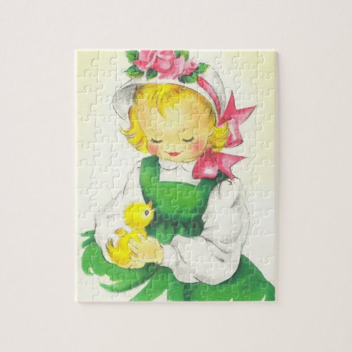 Vintage Little Girl Retro Cute