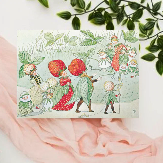 Vintage Little Lassie Fairy Garden Elsa Beskow | Zazzle