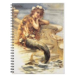Vintage Little Mermaid  Notebook