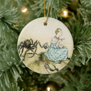 Vintage Little Miss Muffet by Arthur Rackham Ceramic Ornament