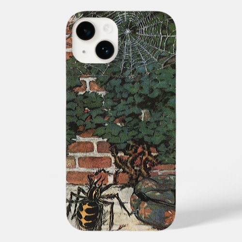 Vintage Little Miss Muffet Spider Nursery Rhyme Case_Mate iPhone 14 Case