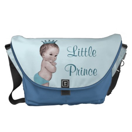 Vintage Little Prince Baby Blue Diaper Bag
