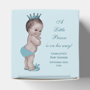 Vintage Little Prince Baby Shower Thank You Favor Boxes