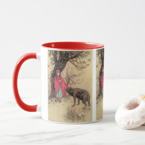 Vintage Little Red Riding Hood by Warwick Goble Mug