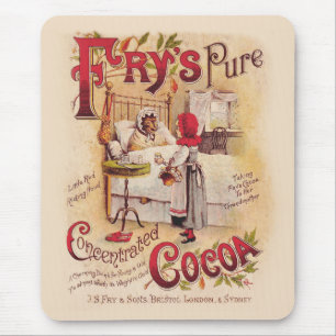 Vintage Little Red Riding Hood Victorian Cocoa Mouse Pad