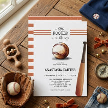 Vintage Little Rookie Baseball Baby Shower