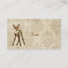 Vintage Little Rose Fawn Business Card