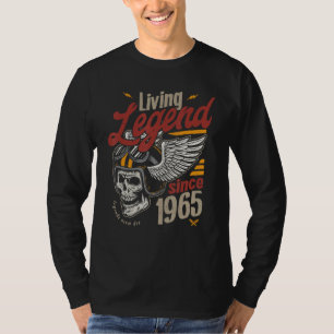 Vintage Living Legend Birthday Since 1965 T-Shirt