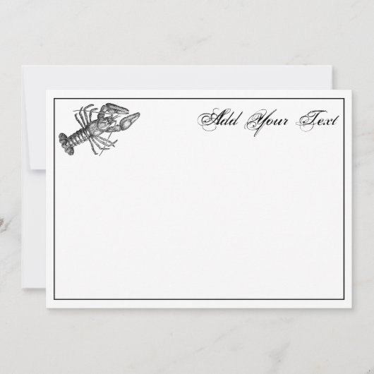 Vintage Lobster #1 Drawing (Front)