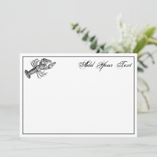 Vintage Lobster #1 Drawing (Standing Front)