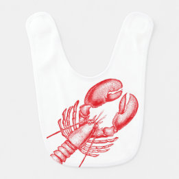 Vintage Lobster Baby Bib