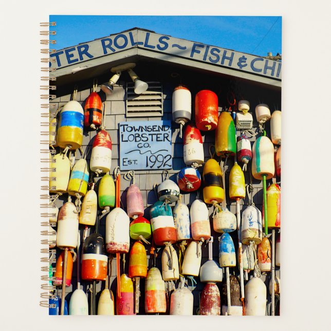 Vintage Lobster Buoys Planner (Front)