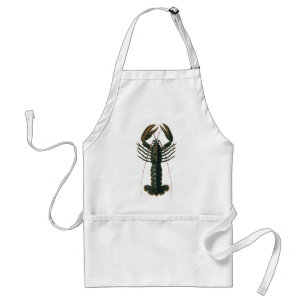 Vintage Lobster, Marine Ocean Life Crustacean Adult Apron