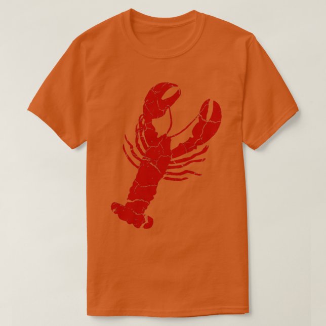 Vintage Lobster Print Lobster T-Shirt (Design Front)