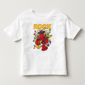 Vintage Lobster Rocker on Guitar Toddler T-shirt