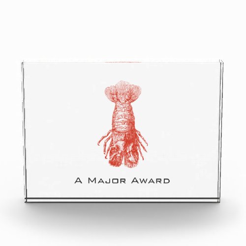 Vintage Lobster Scyllarus Arctus Award