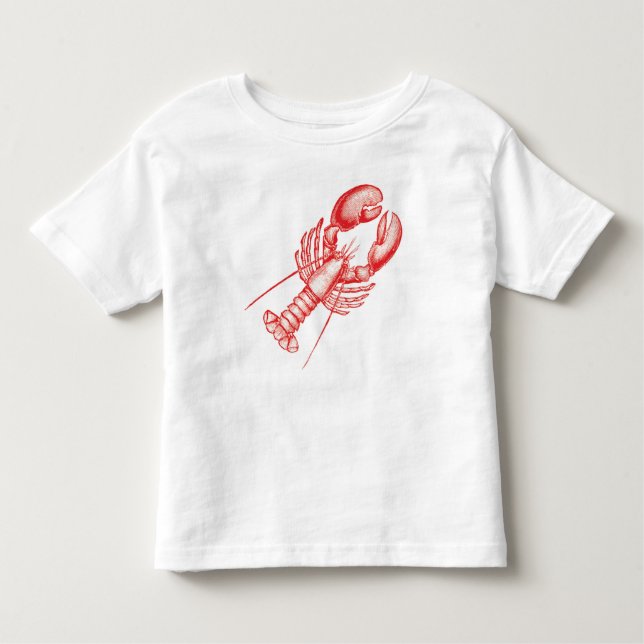 Vintage Lobster Toddler T-shirt (Front)