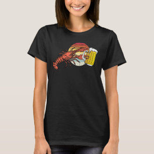 Vintage Lobsters Food Drinks Vacationing Illustrat T-Shirt