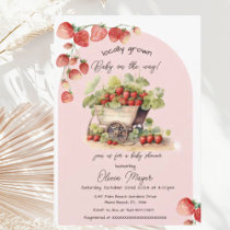 Vintage Locally Grown Farmers Market Baby Shower Invitation