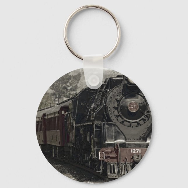 Vintage Locomotive Keychain (Front)