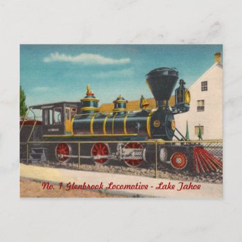 Vintage Locomotive Postcard by vintageamerican at Zazzle