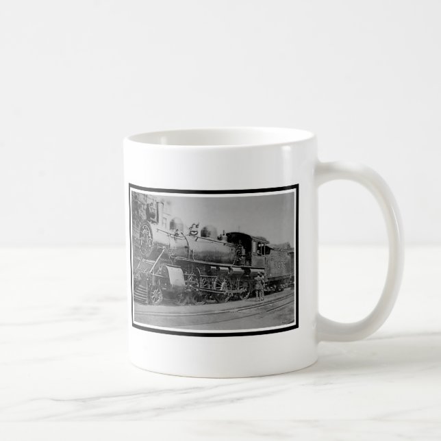 Vintage Locomotive Railroad Steam Engine Coffee Mug (Right)