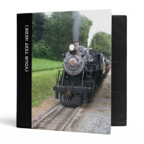 Vintage Locomotive Railroad Train Binder Vintage Locomotive Railroad Train Binder