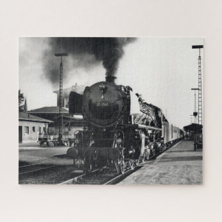 Vintage Locomotive Train Steam Engine Railway Jigsaw Puzzle