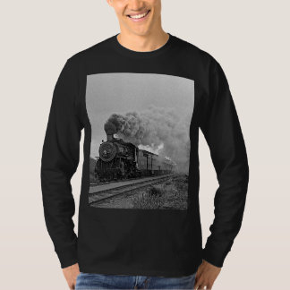 Vintage Locomotive Train Steam Engine T-Shirt