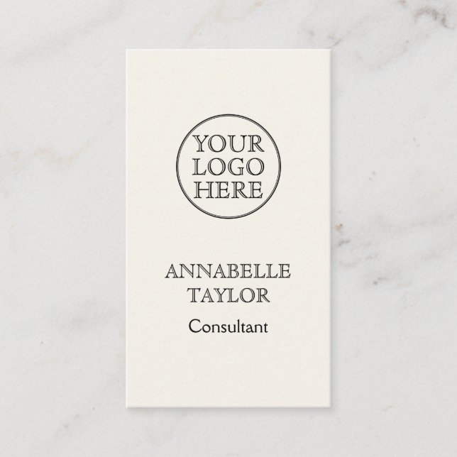 Vintage Logo Business Card (Front)