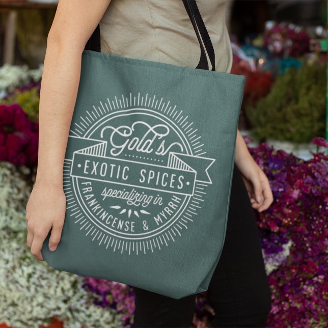 Vintage Logo Christmas Tote Bag (Creator Uploaded)