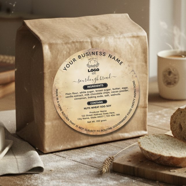 Vintage logo cottage food law labels (Creator Uploaded)