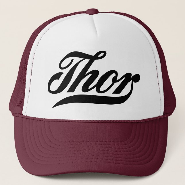 Vintage logo Thor motorcycles Trucker Hat (Front)
