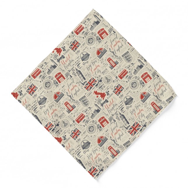 Vintage London Bandana (Front)