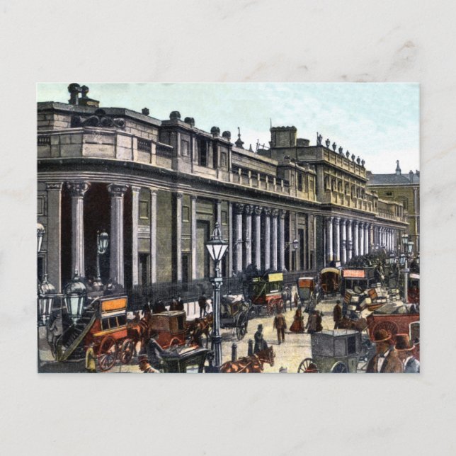 Vintage London Bank of England antique Postcard (Front)