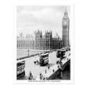 Big Ben & Westminster Bridge c1921, vintage London postcard