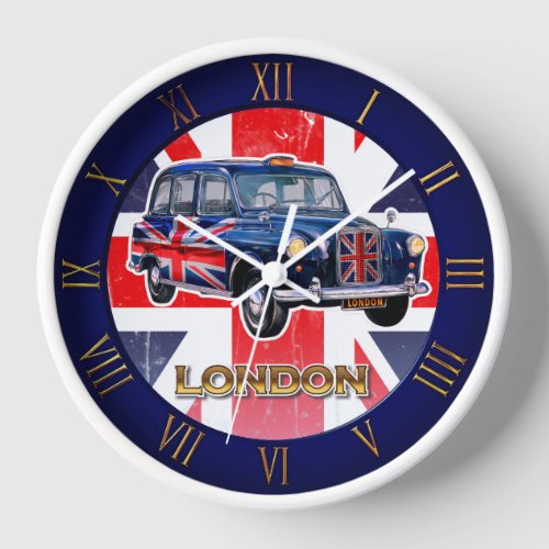 Vintage London Black Cab Clock