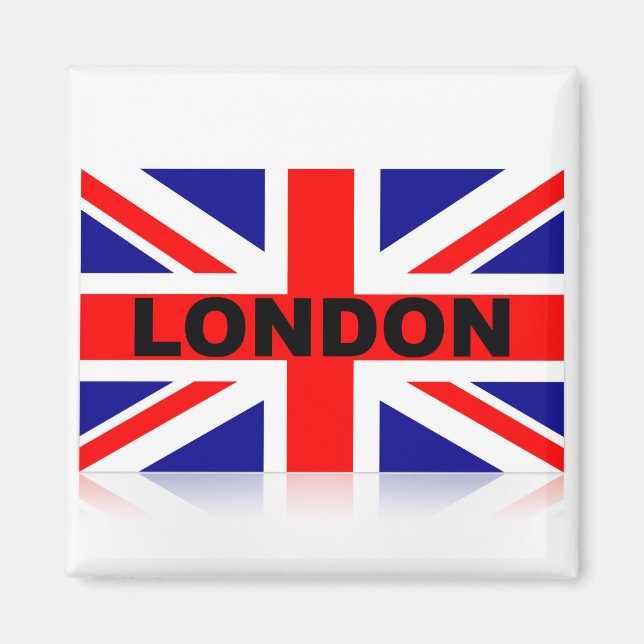 Vintage London British Flag Magnet (Front)