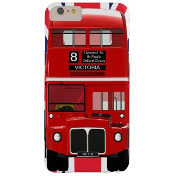 Vintage London Bus And Union Jack Barely There Iphone 6 Plus Case by sc0001 at Zazzle