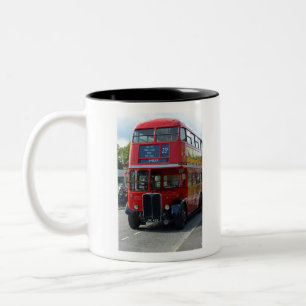 Vintage London Bus Two-Tone Coffee Mug