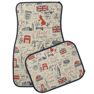 Vintage London Car Mats