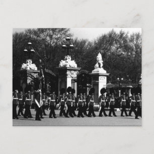 Vintage London Changing guard Buckingham palace Postcard