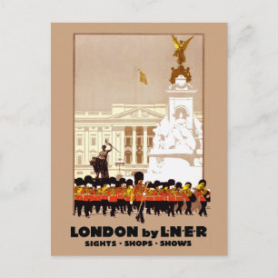 Vintage London England by Railway Travel Postcard