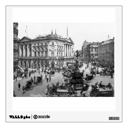Vintage London England Piccadilly Circus Wall Sticker